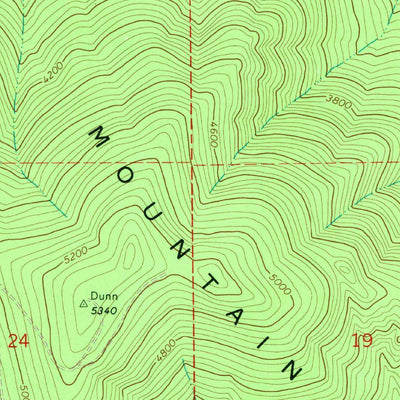 United States Geological Survey Dunn Mountain, WA (1965, 24000-Scale) digital map