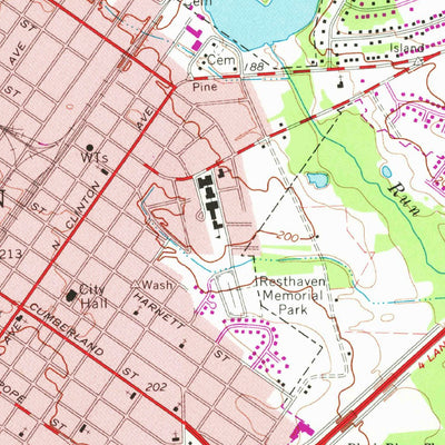 United States Geological Survey Dunn, NC (1973, 24000-Scale) digital map