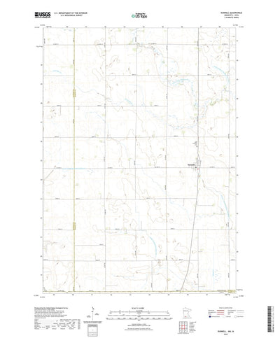 United States Geological Survey Dunnell, MN (2022, 24000-Scale) digital map