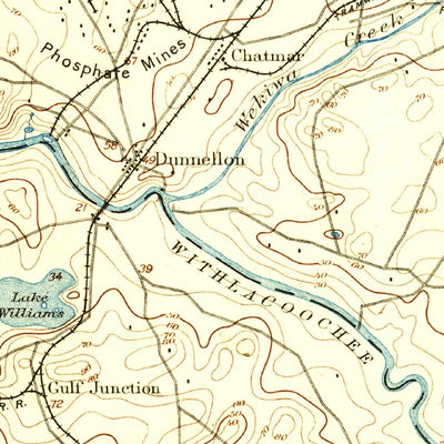 United States Geological Survey Dunnellon, FL (1894, 62500-Scale) digital map