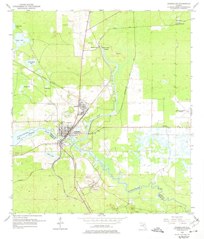 United States Geological Survey Dunnellon, FL (1954, 24000-Scale) digital map