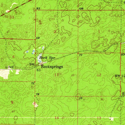 United States Geological Survey Dunnellon, FL (1954, 62500-Scale) digital map