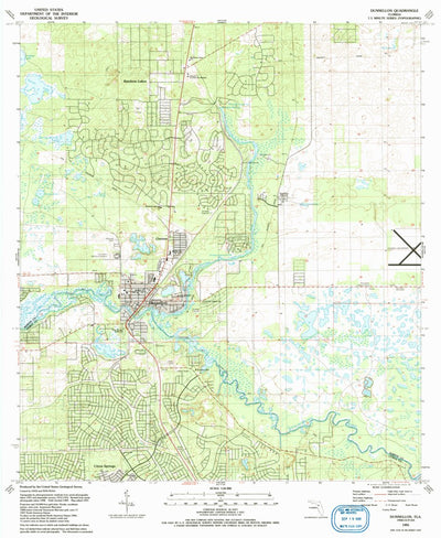 United States Geological Survey Dunnellon, FL (1991, 24000-Scale) digital map