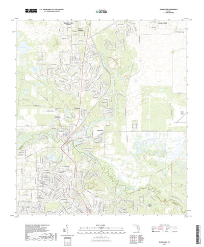 United States Geological Survey Dunnellon, FL (2021, 24000-Scale) digital map