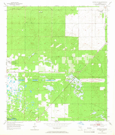 United States Geological Survey Dunnellon SE, FL (1954, 24000-Scale) digital map