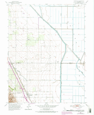 United States Geological Survey Dunnigan, CA (1953, 24000-Scale) digital map