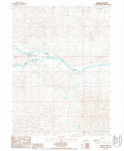 United States Geological Survey Dunning, NE (1986, 24000-Scale) digital map