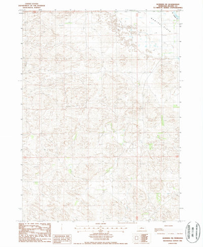 United States Geological Survey Dunning NE, NE (1986, 24000-Scale) digital map