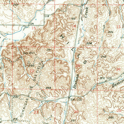 United States Geological Survey Dunningan, CA (1953, 62500-Scale) digital map