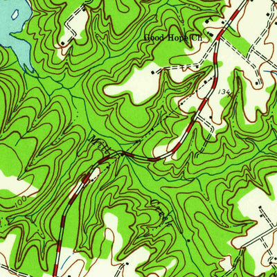 United States Geological Survey Dunnsville, VA (1944, 24000-Scale) digital map