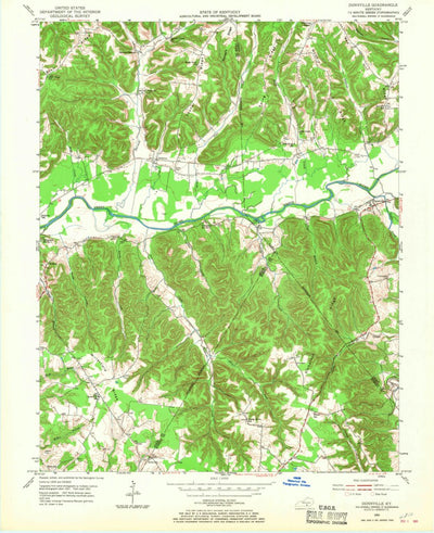 United States Geological Survey Dunnville, KY (1953, 24000-Scale) digital map