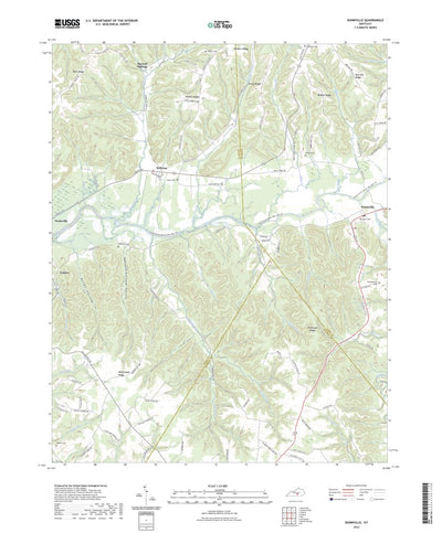 United States Geological Survey Dunnville, KY (2022, 24000-Scale) digital map