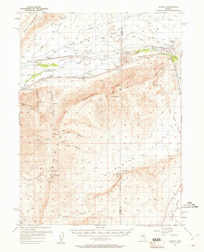 United States Geological Survey Dunphy, NV (1957, 62500-Scale) digital map