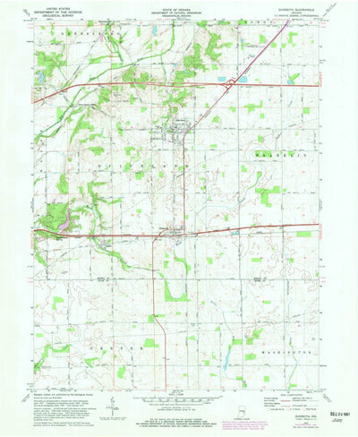 United States Geological Survey Dunreith, IN (1970, 24000-Scale) digital map
