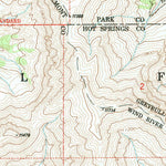 United States Geological Survey Dunrud Peak, WY (1991, 24000-Scale) digital map