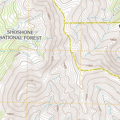 United States Geological Survey Dunrud Peak, WY (2012, 24000-Scale) digital map