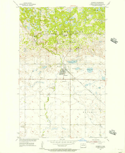 United States Geological Survey Dunseith, ND (1955, 24000-Scale) digital map