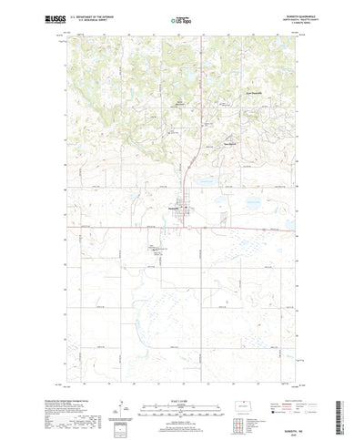 United States Geological Survey Dunseith, ND (2020, 24000-Scale) digital map