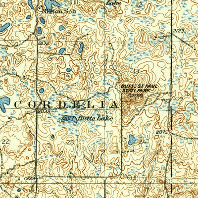 United States Geological Survey Dunseth, ND (1939, 62500-Scale) digital map