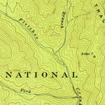 United States Geological Survey Dunsmore Mountain, NC (1943, 24000-Scale) digital map