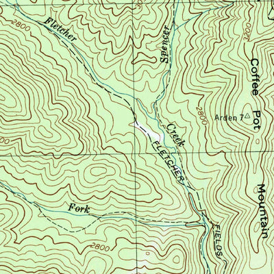 United States Geological Survey Dunsmore Mountain, NC (1997, 24000-Scale) digital map