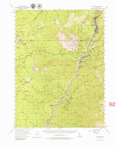 United States Geological Survey Dunsmuir, CA (1954, 62500-Scale) digital map