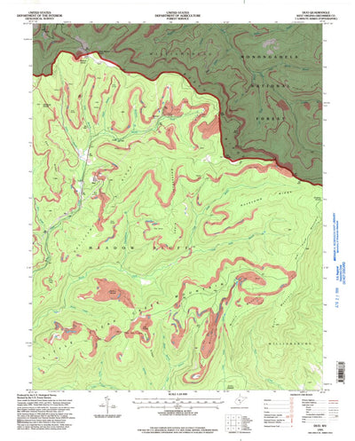 United States Geological Survey Duo, WV (1995, 24000-Scale) digital map