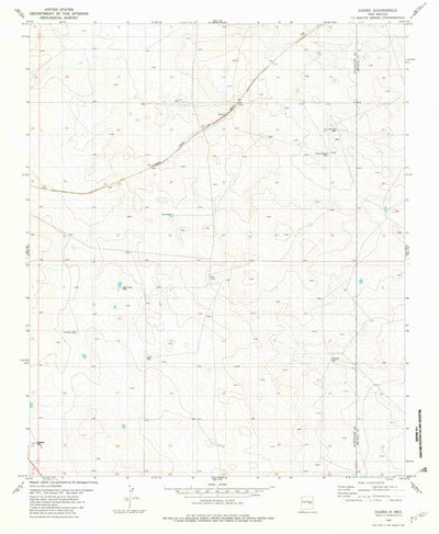 United States Geological Survey Duoro, NM (1981, 24000-Scale) digital map