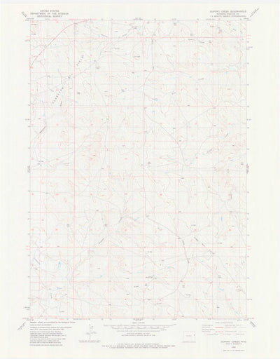 United States Geological Survey Dupont Creek, WY (1982, 24000-Scale) digital map