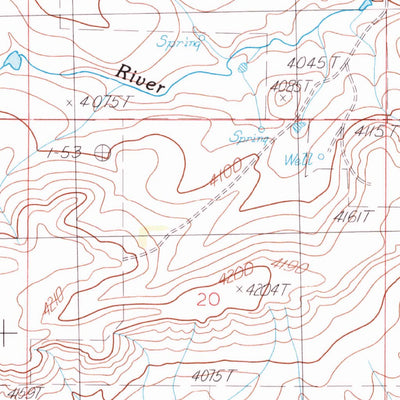 United States Geological Survey Dupuyer East, MT (1985, 24000-Scale) digital map