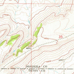 United States Geological Survey Dupuyer West, MT (1968, 24000-Scale) digital map