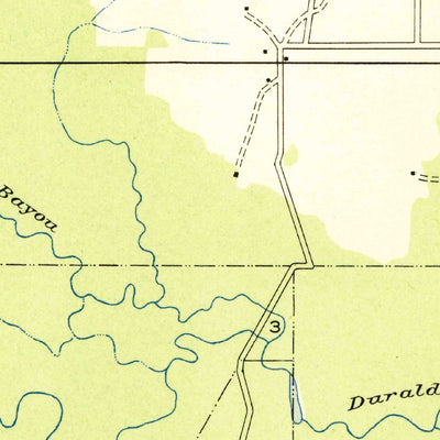 United States Geological Survey Duralde, LA (1947, 31680-Scale) digital map