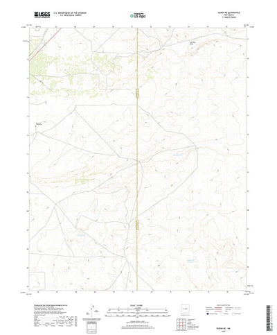 United States Geological Survey Duran NE, NM (2020, 24000-Scale) digital map