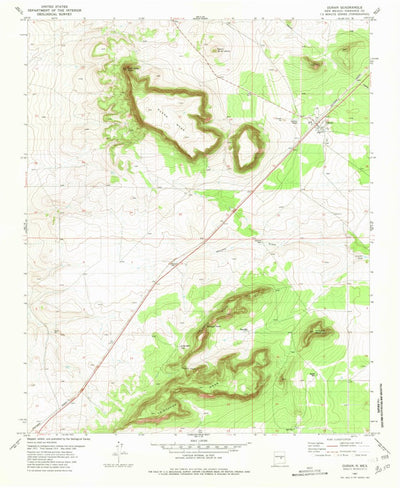 United States Geological Survey Duran, NM (1981, 24000-Scale) digital map