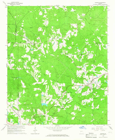 United States Geological Survey Durand, GA (1964, 24000-Scale) digital map