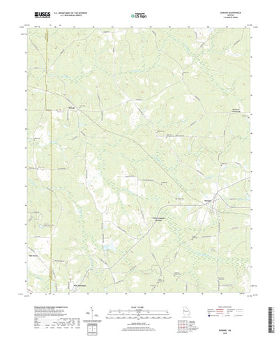 United States Geological Survey Durand, GA (2020, 24000-Scale) digital map