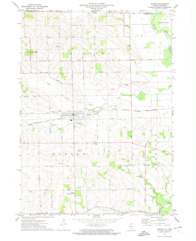 United States Geological Survey Durand, IL-WI (1971, 24000-Scale) digital map