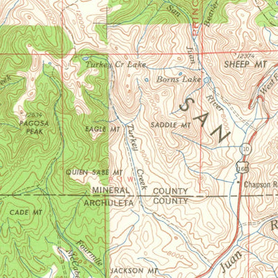 United States Geological Survey Durango, CO-NM (1961, 250000-Scale) digital map