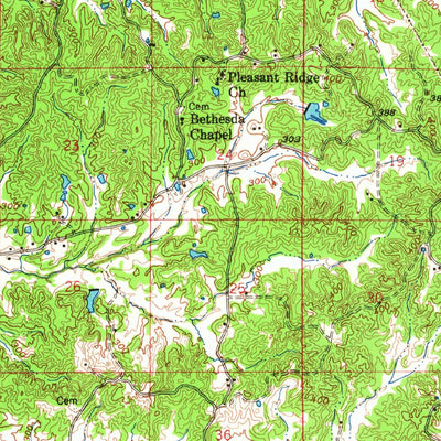 United States Geological Survey Durant, MS (1966, 62500-Scale) digital map