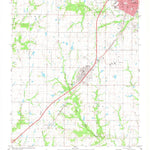 United States Geological Survey Durant South, OK (1980, 24000-Scale) digital map