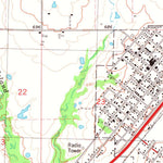 United States Geological Survey Durant South, OK (1980, 24000-Scale) digital map