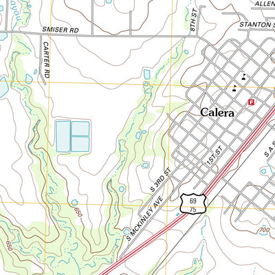 United States Geological Survey Durant South, OK (2012, 24000-Scale) digital map