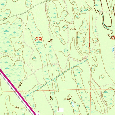 United States Geological Survey Durbin, FL (1952, 24000-Scale) digital map