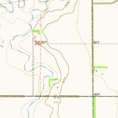 United States Geological Survey Durbin, ND (1961, 24000-Scale) digital map