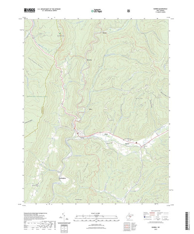 United States Geological Survey Durbin, WV (2023, 24000-Scale) digital map