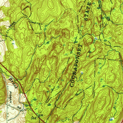 United States Geological Survey Durham, CT (1953, 31680-Scale) digital map