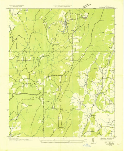 United States Geological Survey Durham, GA (1935, 24000-Scale) digital map