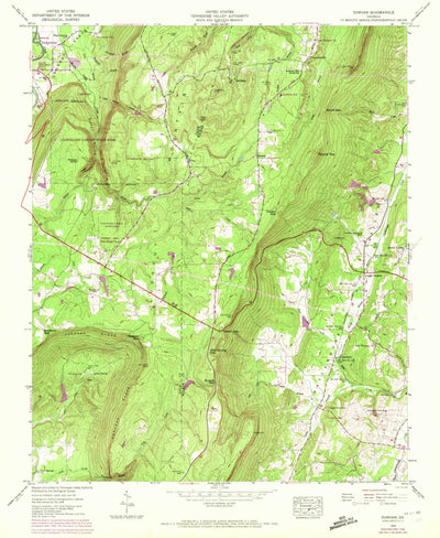 United States Geological Survey Durham, GA (1946, 24000-Scale) digital map