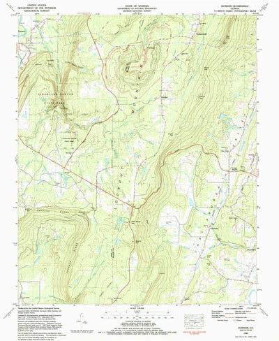United States Geological Survey Durham, GA (1983, 24000-Scale) digital map