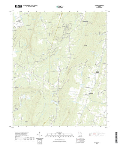 United States Geological Survey Durham, GA (2020, 24000-Scale) digital map